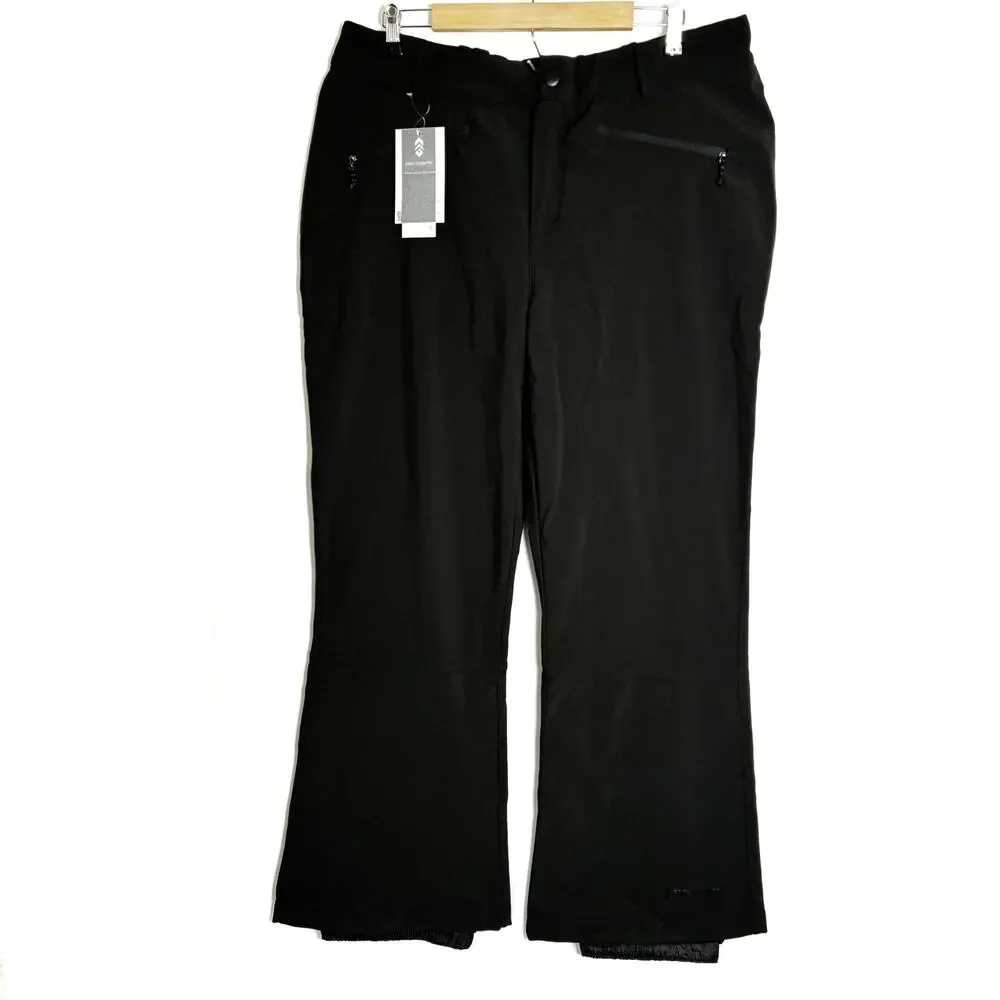 Free Country Black Straight Leg Snow Pants Polyester NWT Womens XXL